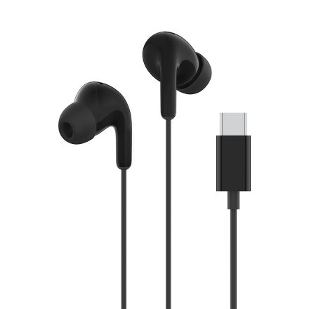 Xiaomi Type-C Earphones mikrofonos fülhallgató - Black